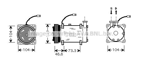 AVA QUALITY COOLING Kompressori, ilmastointilaite CNK215